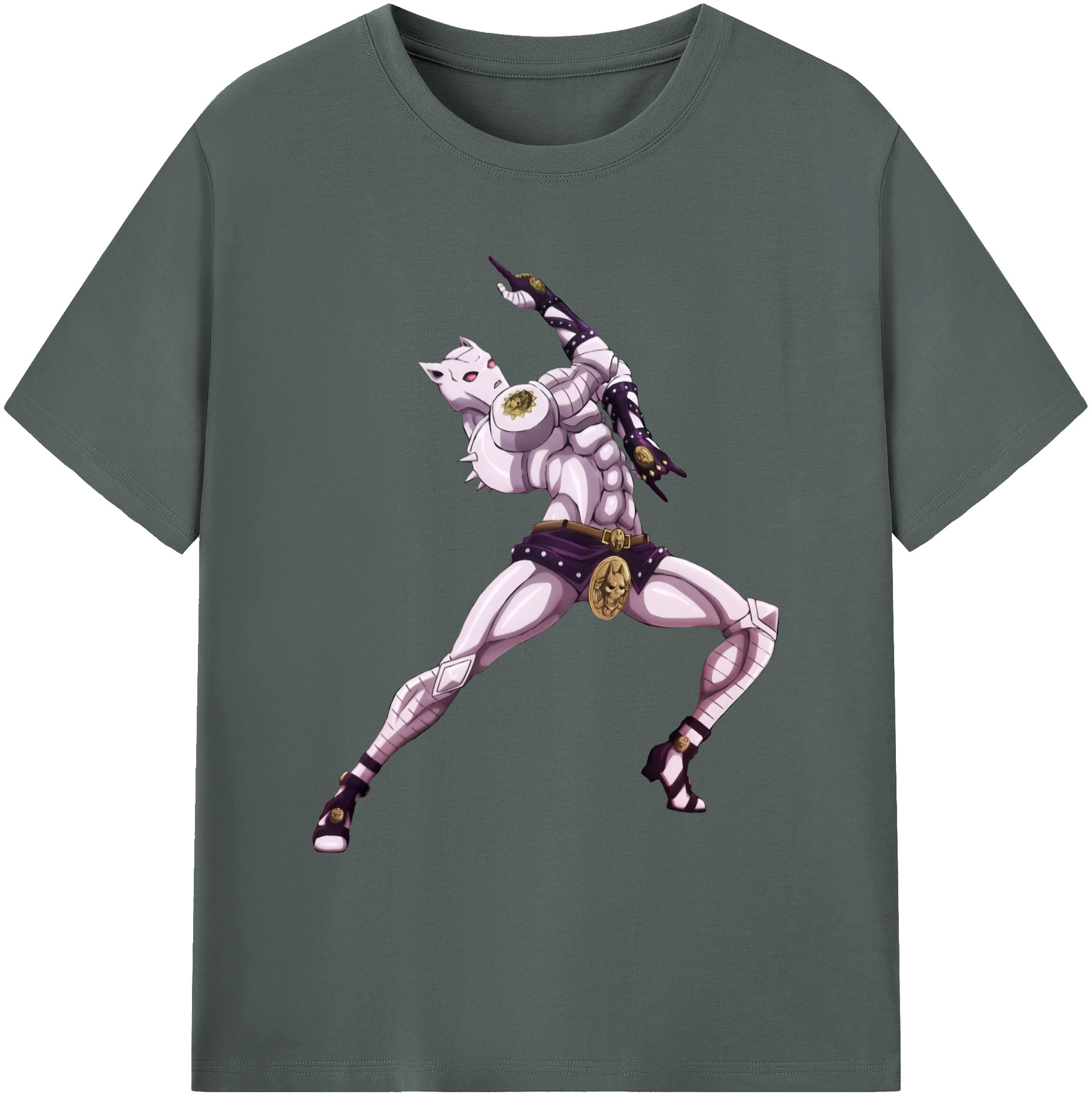 （画像用） ジョジョの奇妙な冒険 きら よしかげ JoJo's Bizarre Adventure Kira Yoshikage 綿100％ メンズ半袖Tシャツ｜肌触りやわらか＆通気性